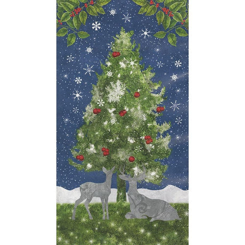 Under the Pines 13 Black Modern Wood Framed Art Print with Double Matting by Sasha