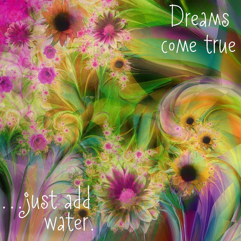 Just Add Water White Modern Wood Framed Art Print with Double Matting by Sasha