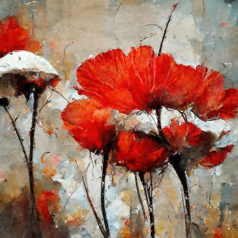 Poppy Playhouse II White Modern Wood Framed Art Print with Double Matting by Sasha