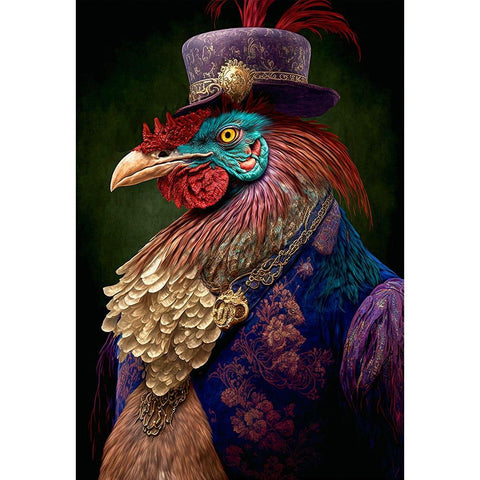 Coloratura II Gold Ornate Wood Framed Art Print with Double Matting by Sasha