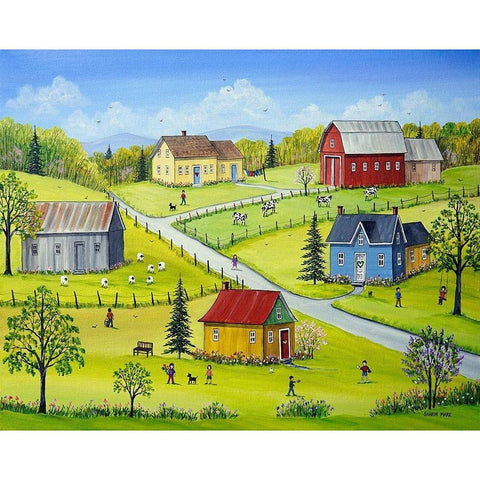 Life is Great! Black Modern Wood Framed Art Print with Double Matting by Mark, Sharon