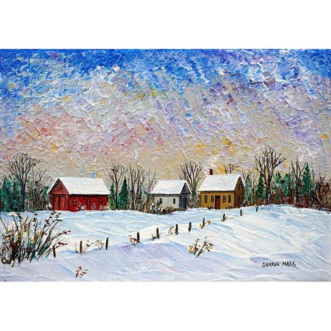 Warm Glow White Modern Wood Framed Art Print by Mark, Sharon