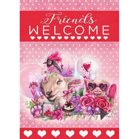 Dreaming of a Sweet Valentine White Modern Wood Framed Art Print by Sheena Pike Art
