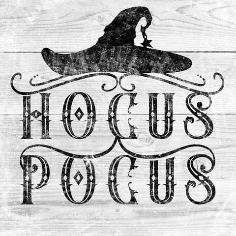 Hocus Pocus White Modern Wood Framed Art Print by Sheena Pike Art