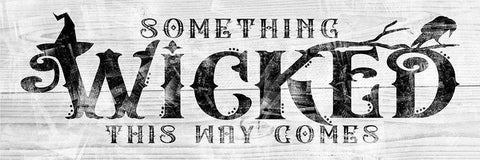 Something Wicked this Way Comes 2 Black Ornate Wood Framed Art Print with Double Matting by Sheena Pike Art