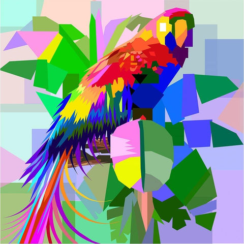 Bird 001 White Modern Wood Framed Art Print by Pansanit, Surapol