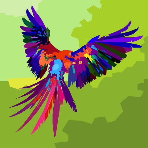 Bird 002 Black Ornate Wood Framed Art Print with Double Matting by Pansanit, Surapol