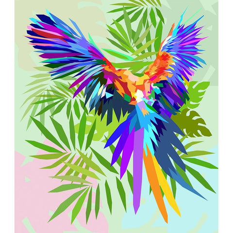 Bird 003 Gold Ornate Wood Framed Art Print with Double Matting by Pansanit, Surapol