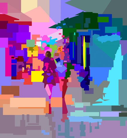 Beautiful Country White Modern Wood Framed Art Print with Double Matting by Pansanit, Surapol