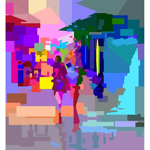 Beautiful Country Black Modern Wood Framed Art Print with Double Matting by Pansanit, Surapol