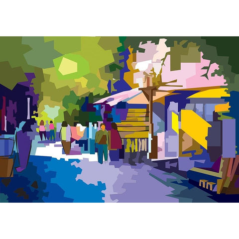 Landskape 001 White Modern Wood Framed Art Print by Pansanit, Surapol