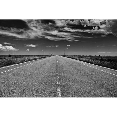 The Long Road White Modern Wood Framed Art Print by Susan Vizvary Photography