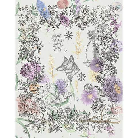 Celebrate Spring White Modern Wood Framed Art Print by The Font Diva