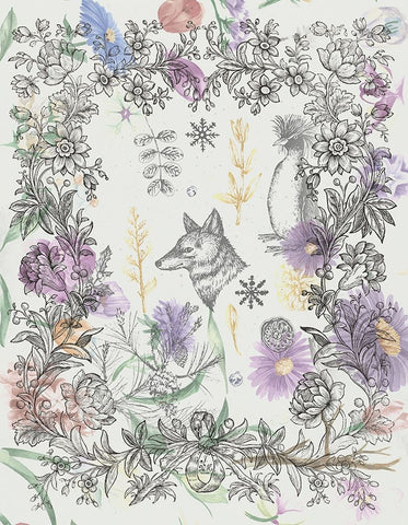 Celebrate Spring Black Ornate Wood Framed Art Print with Double Matting by The Font Diva