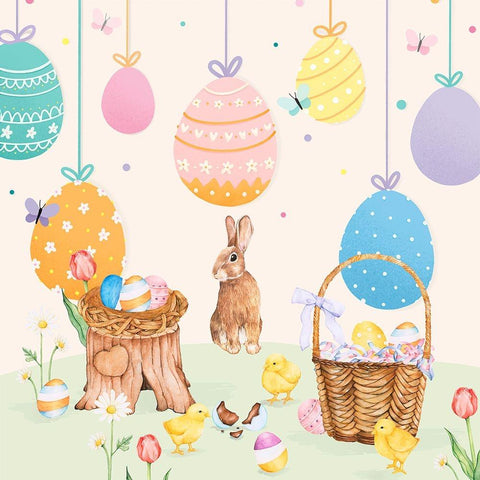 Easter Sunday Gold Ornate Wood Framed Art Print with Double Matting by The Font Diva