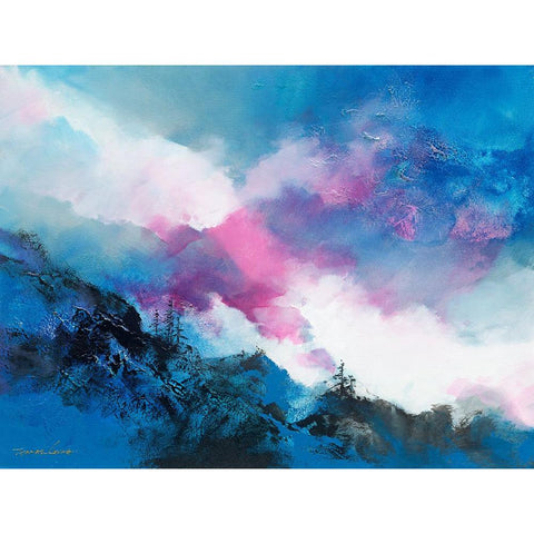 Above the Clouds 1 White Modern Wood Framed Art Print by Leung, Thomas