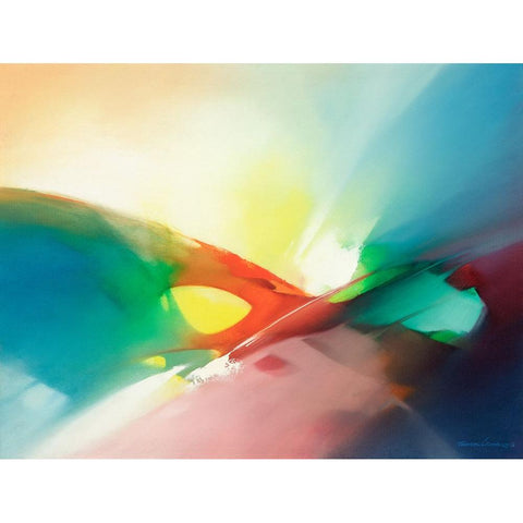 Feelings White Modern Wood Framed Art Print by Leung, Thomas