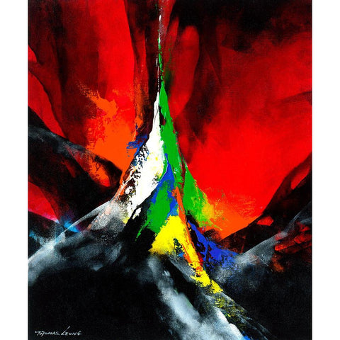 Joyful II Black Modern Wood Framed Art Print by Leung, Thomas