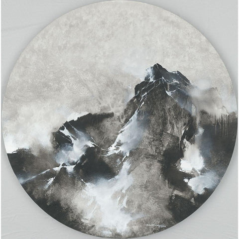 Mountain Rhapsody White Modern Wood Framed Art Print by Leung, Thomas