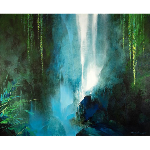 The Secret Place Black Modern Wood Framed Art Print by Leung, Thomas