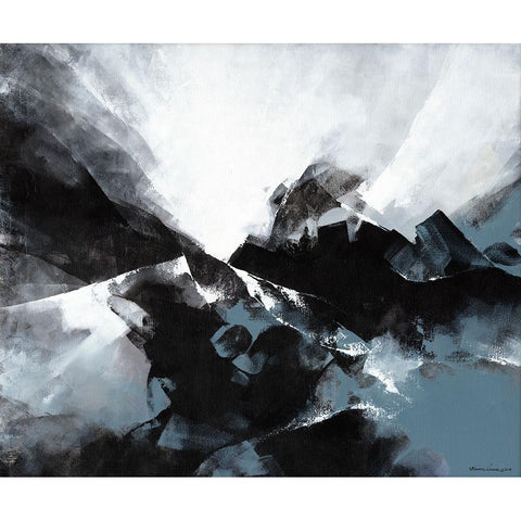 Universe Black Modern Wood Framed Art Print by Leung, Thomas