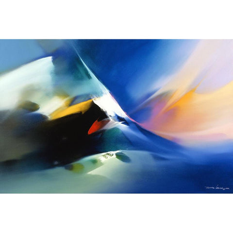 Flying Colors White Modern Wood Framed Art Print by Leung, Thomas
