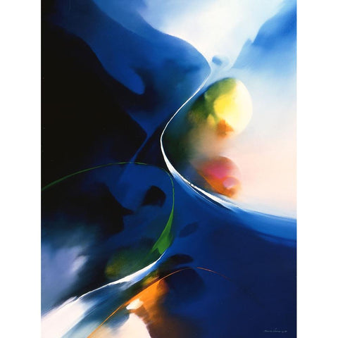 Magnetism Black Modern Wood Framed Art Print by Leung, Thomas