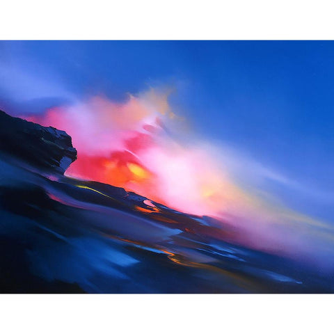 Dawn of Pele Gold Ornate Wood Framed Art Print with Double Matting by Leung, Thomas