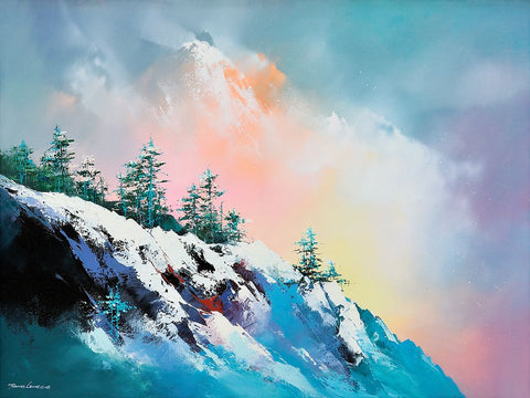 Sea of Clouds Black Ornate Wood Framed Art Print with Double Matting by Leung, Thomas