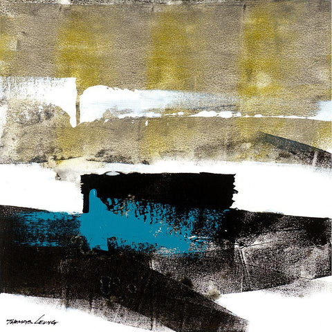 Wave 11 White Modern Wood Framed Art Print by Leung, Thomas