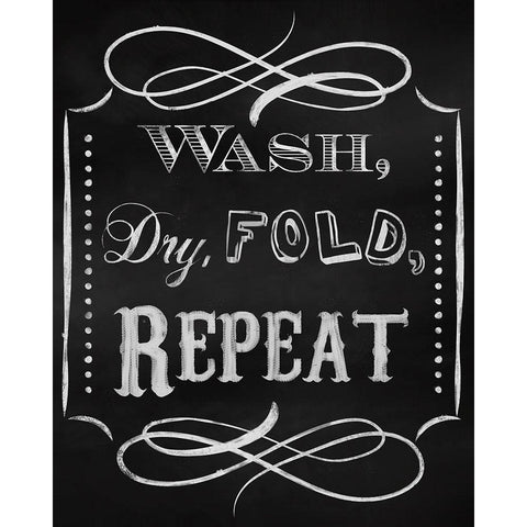 Wash Dry Black Modern Wood Framed Art Print by Lavoie, Tina
