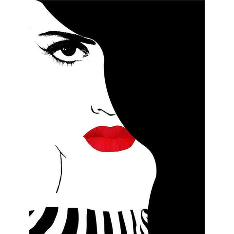 Francesca White Modern Wood Framed Art Print by Lavoie, Tina