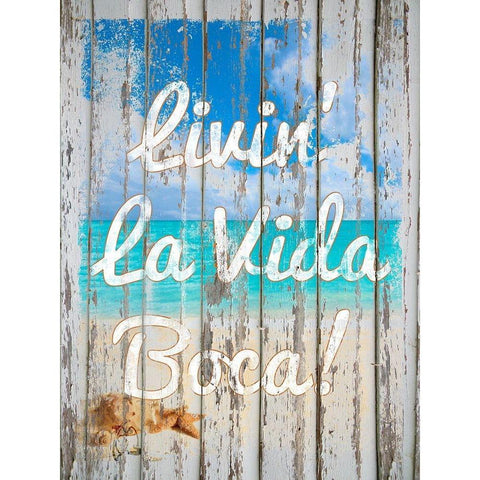 Livin La Vida Boca White Modern Wood Framed Art Print by Lavoie, Tina