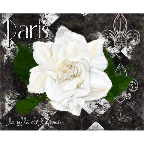 Paris La Vill De Lâ€™amour White Modern Wood Framed Art Print by Lavoie, Tina