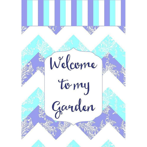 Welcome To My Garden Gold Ornate Wood Framed Art Print with Double Matting by Lavoie, Tina