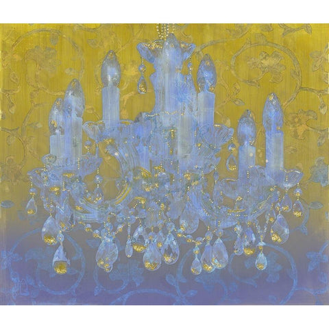 Champagne Ballroom White Modern Wood Framed Art Print by Lavoie, Tina