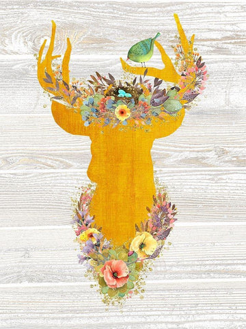 Queen Of The Forest White Modern Wood Framed Art Print with Double Matting by Lavoie, Tina