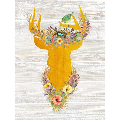 Queen Of The Forest White Modern Wood Framed Art Print by Lavoie, Tina
