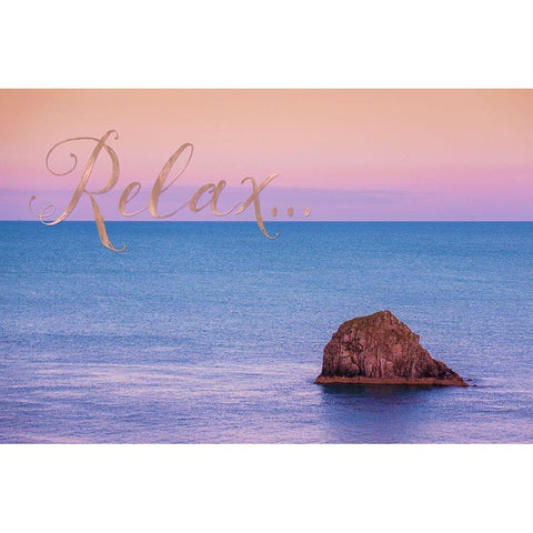 Relax White Modern Wood Framed Art Print by Lavoie, Tina