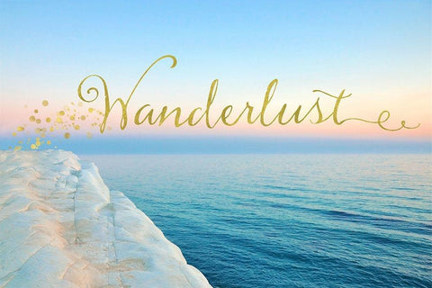 Wanderlust White Modern Wood Framed Art Print with Double Matting by Lavoie, Tina