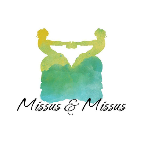 Missus And Missus Black Ornate Wood Framed Art Print with Double Matting by Lavoie, Tina