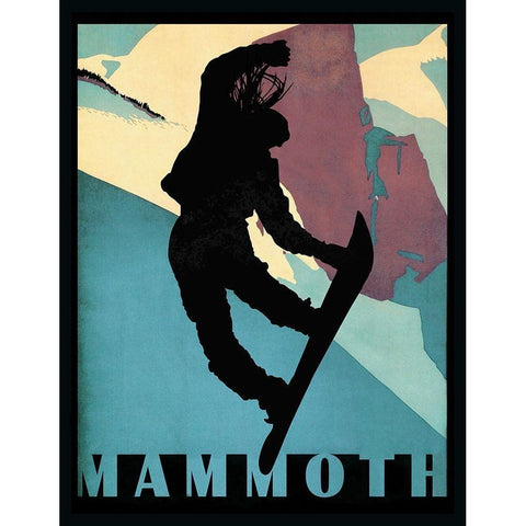 Mammoth Mountain Winter Sports I Black Modern Wood Framed Art Print with Double Matting by Lavoie, Tina