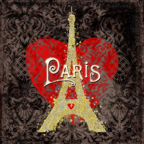 Paris II White Modern Wood Framed Art Print by Lavoie, Tina