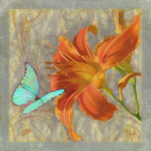 Afternoon In Tuscany II White Modern Wood Framed Art Print with Double Matting by Lavoie, Tina