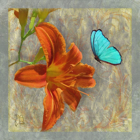 Afternoon In Tuscany Gold Ornate Wood Framed Art Print with Double Matting by Lavoie, Tina