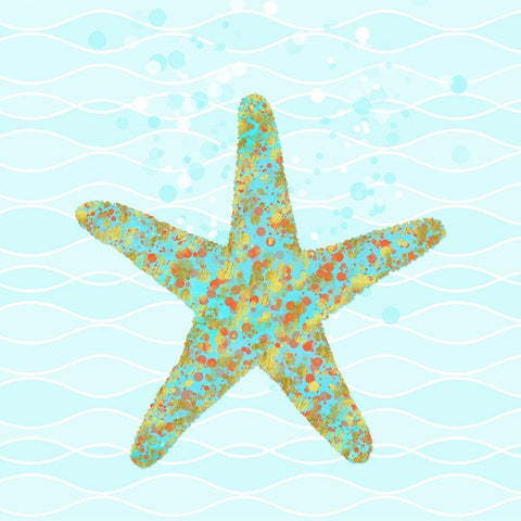 Stella Starfish White Modern Wood Framed Art Print by Lavoie, Tina