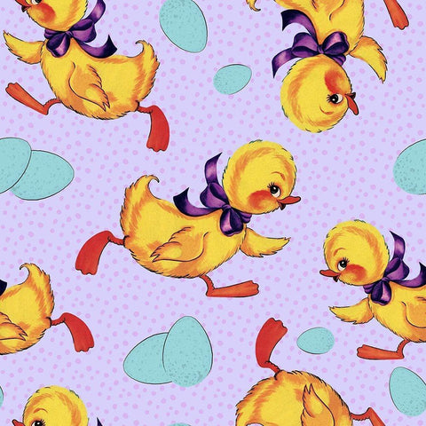 Cute Ducking Pattern Black Modern Wood Framed Art Print by Lavoie, Tina