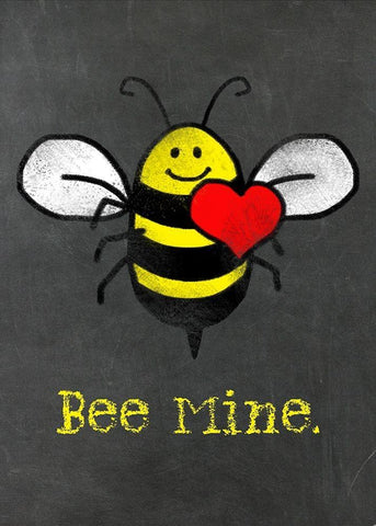 Bee Mine Black Ornate Wood Framed Art Print with Double Matting by Lavoie, Tina