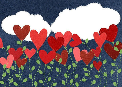 A Garden of Love White Modern Wood Framed Art Print with Double Matting by Lavoie, Tina