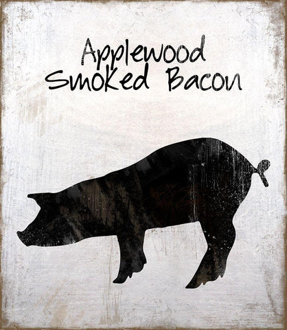 Applewood Smoked Bacon Black Ornate Wood Framed Art Print with Double Matting by Lavoie, Tina